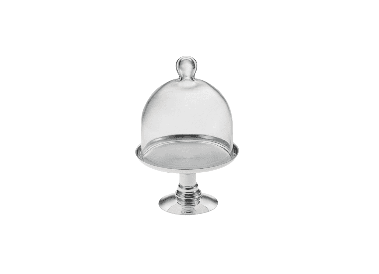 Prato para Bolo Lecci Riva Prata 16 cm