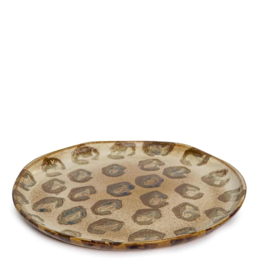 Prato para Pão de Cerâmica Leopardo 17cm