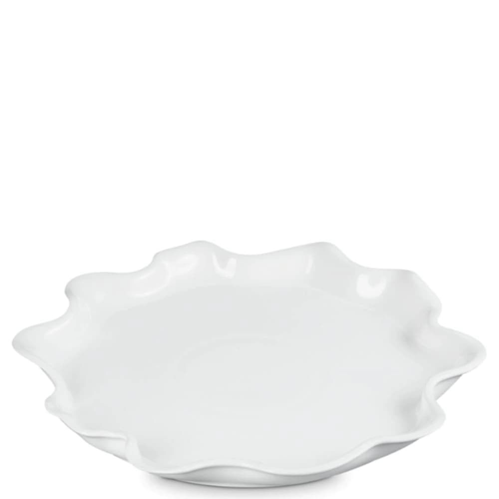Prato para Servir de Cerâmica Le Creuset Ruffle Branco 36cm