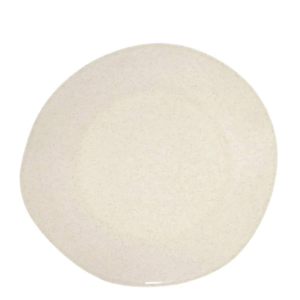 Prato para Sobremesa de Porcelana Organic Cinnamon 22cm 6pçs