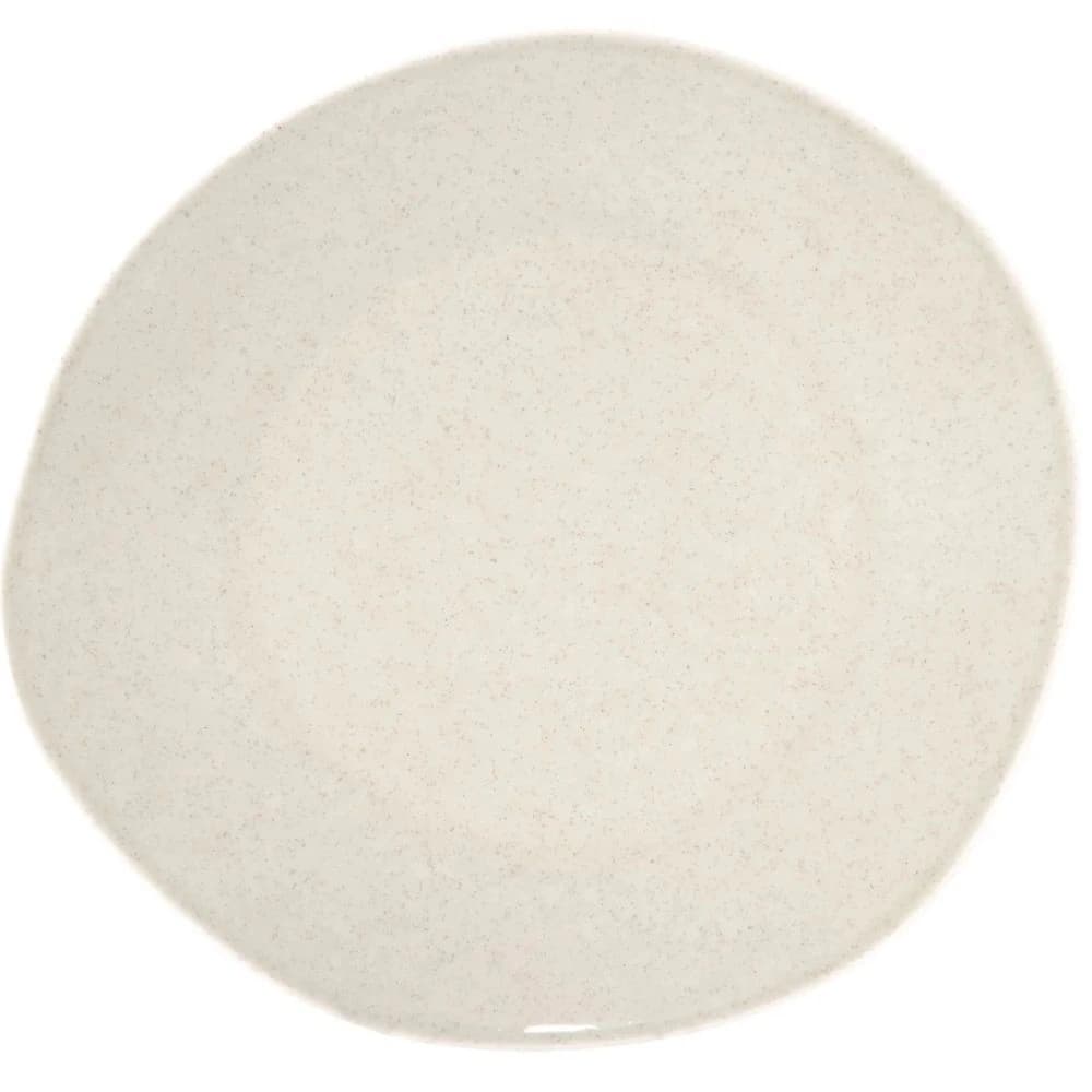Prato Raso de Porcelana Organic Cinnamon 30cm 6pçs