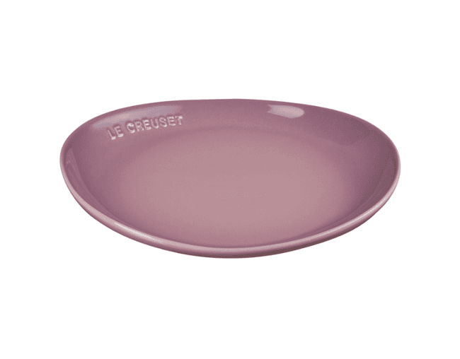 Prato Raso Oval Flora Le Creuset Mauve Pink 24 cm