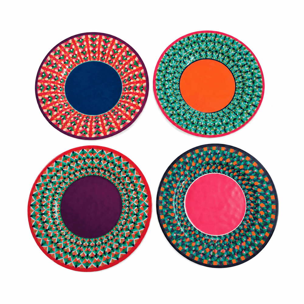 Prato Sobremesa Melamine Colore 21,5cm Unidade Sortida- Tuut