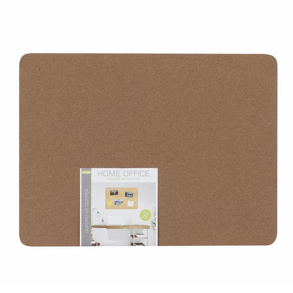 Quadro de Aviso Cortiça Home Office 59x44cm