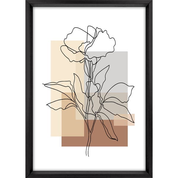 Quadro Decorativo Gerbera 2 Colorido 70x50cm Tropical