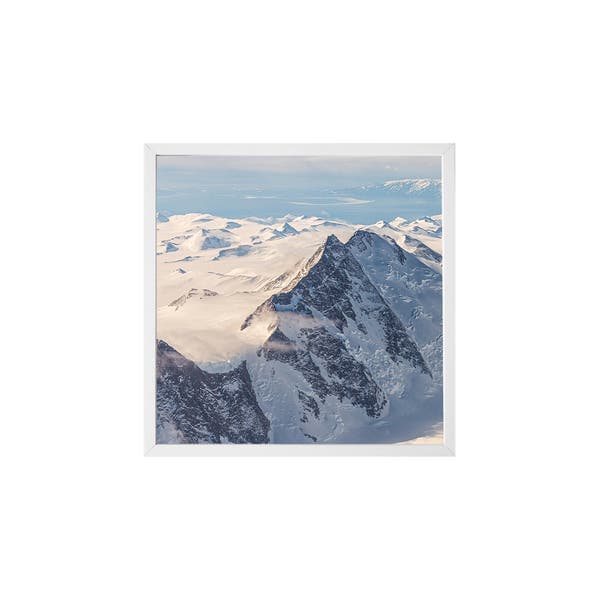 Quadro Montanhas I Marrom com Vidro 30x30cm Arte Própria