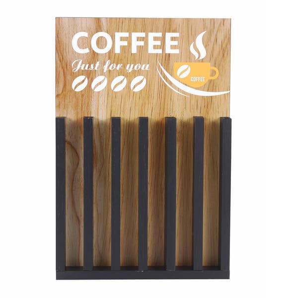 Quadro Porta Cápsulas Coffee Bege 28x48cm Kapos