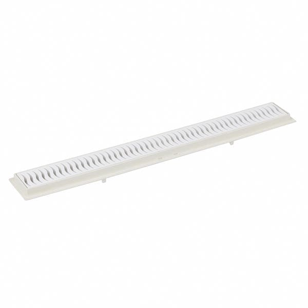 Ralo Linear de Banheiro 7,3x54,3cm PVC Branco Retangular Tigre