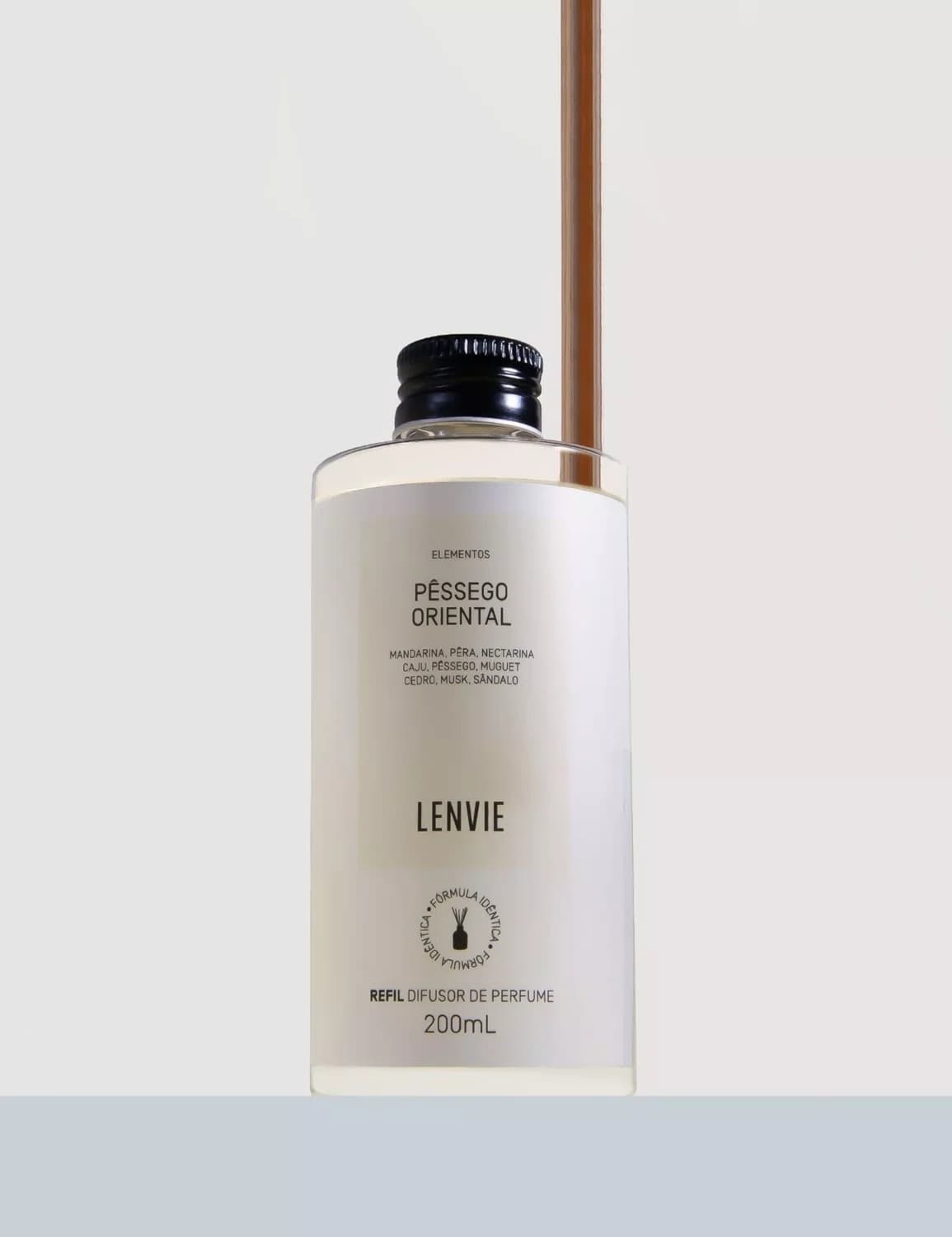 Refil Difusor De Perfume Pêssego Oriental Lenvie 200 ml