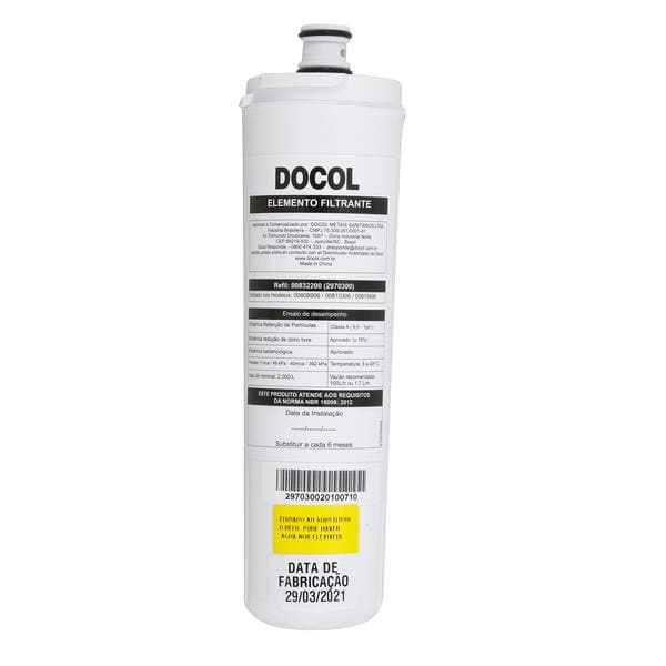 Refil para Torneira com Filtro Vitalis Docol