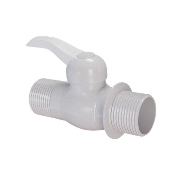 Registro De Esfera Engate Rosca Externa 1/2" Branco Estrela