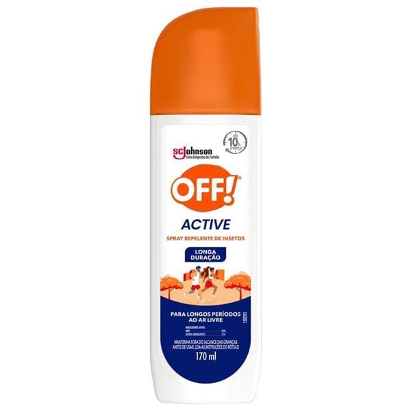 Repelente Uso Pessoal Spray Off Active 170mL SC Johnson