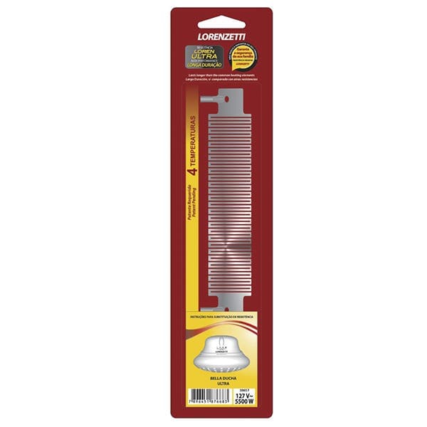 Resistência para Chuveiro 127V (110V) 5500W 4T Ultra Lorenzetti