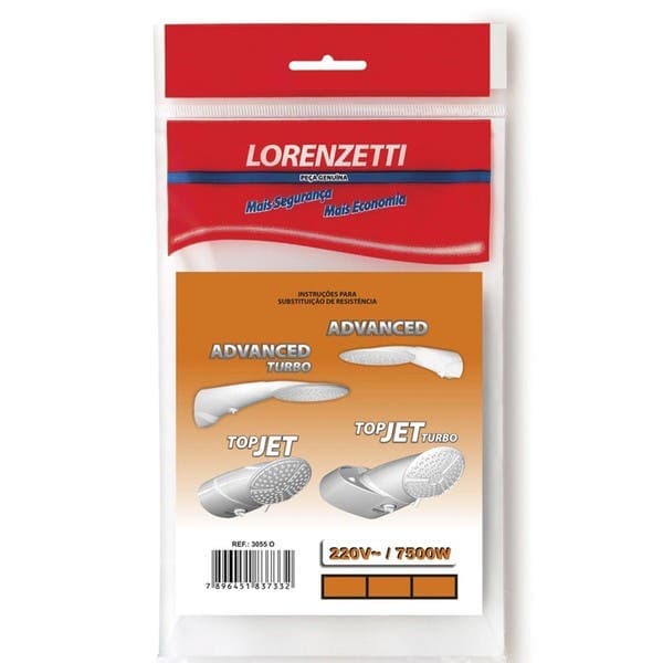Resistência para Chuveiro 7500W 220V Advanced Lorenzetti