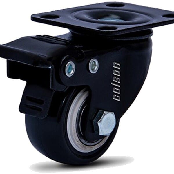 Rodízio de Plástico com Freio Multicolorido 41mm até 30kg Colson
