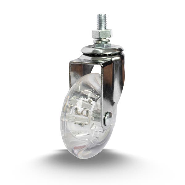 Rodízio de Silicone sem Freio Cristal 50mm até 40kg Colson