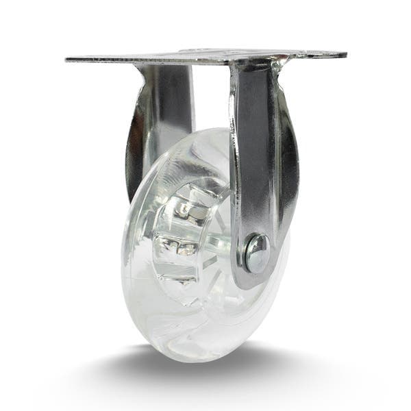 Rodízio de Silicone sem Freio Cristal 75mm até 50kg Colson