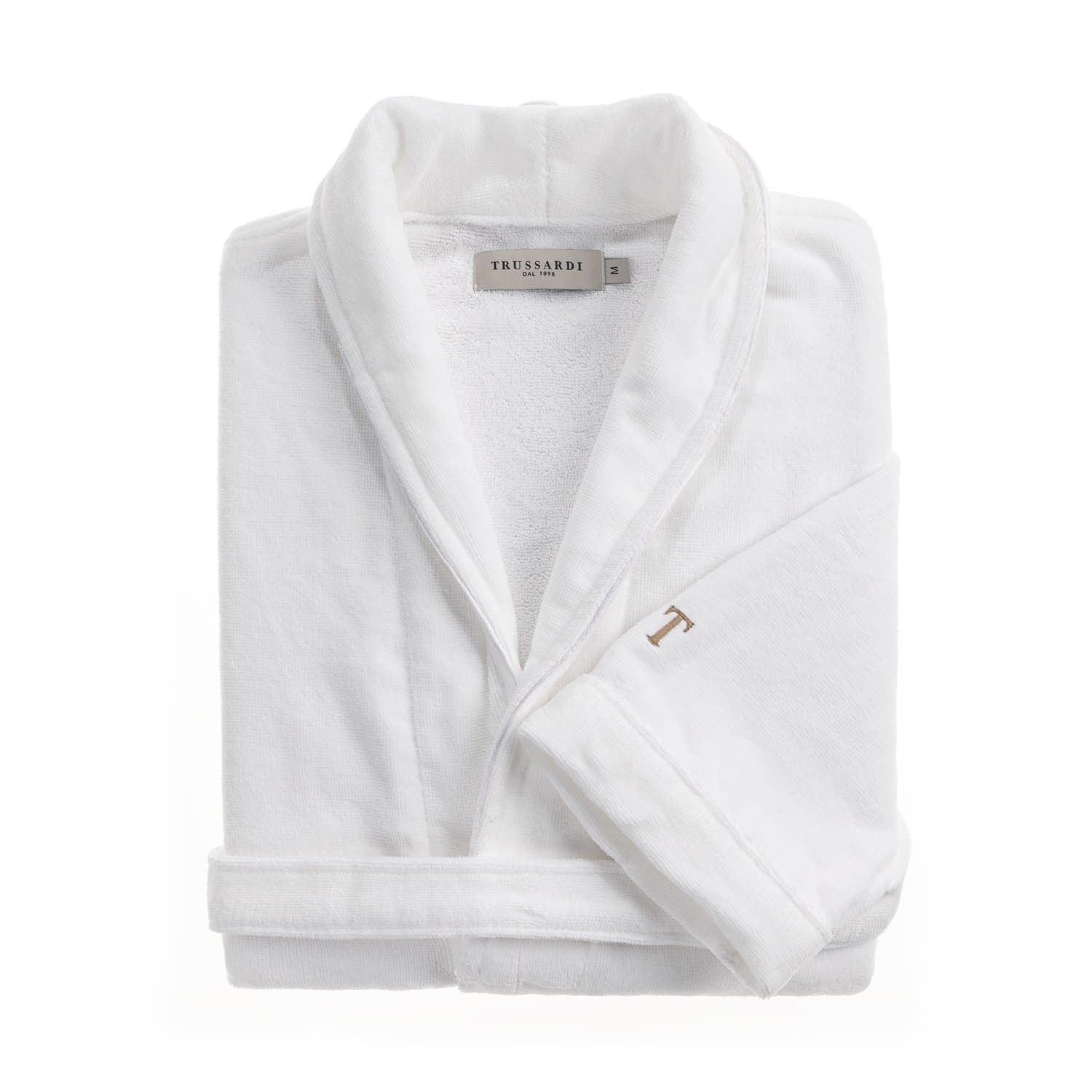 Roupão Feminino Amália GG Trussardi Branco/Nocciola