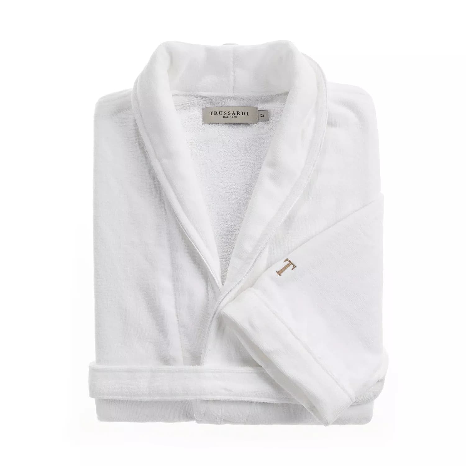 Roupão Feminino Amália P Trussardi Branco/Nocciola