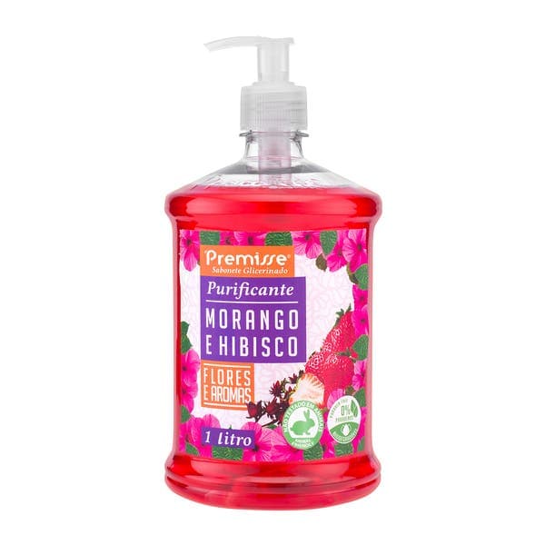 Sabonete Líquido Morango 1L com Válvula Pump Premisse