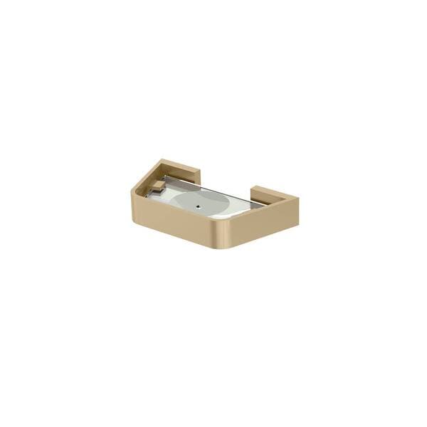 Saboneteira de Parede Retangular Metal Bege Essence Fani