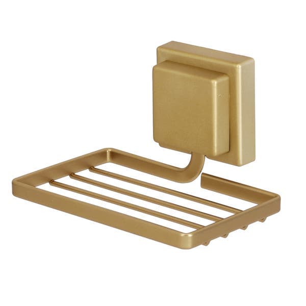 Saboneteira Parede Piatina Dourado Fosco 3M Arthi