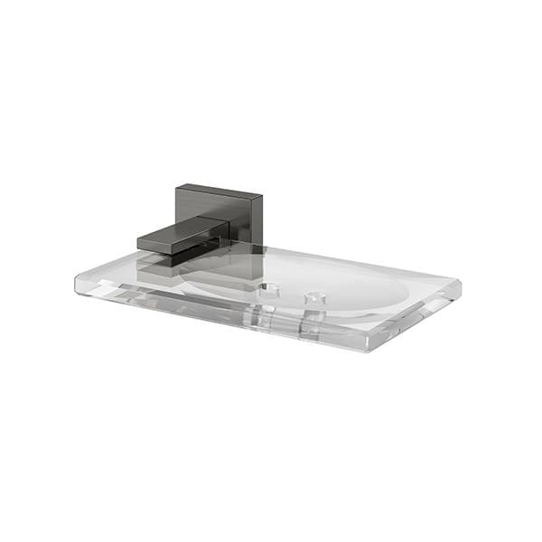 Saboneteira Parede Retangular Grafite Square Chroma Docol