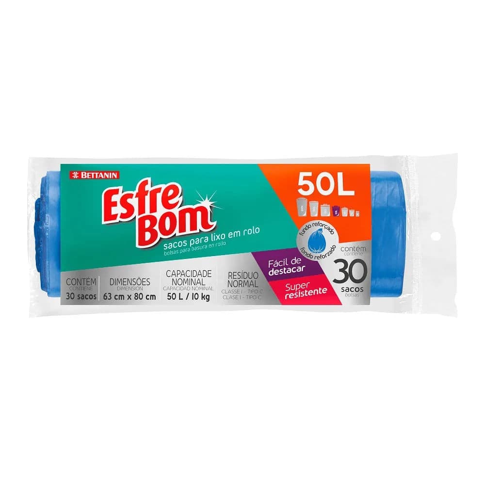 Saco de Lixo Esfrebom 50l - Bettanin