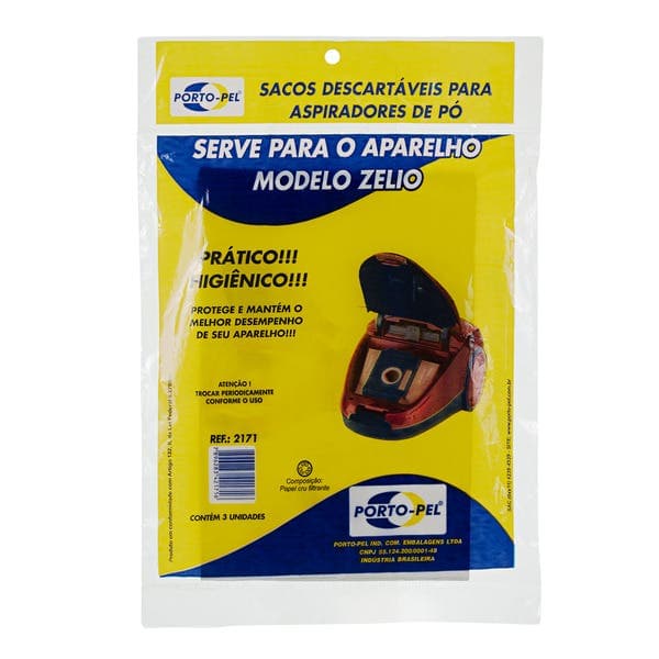 Saco para Aspirador para Zelio Porto-Pel