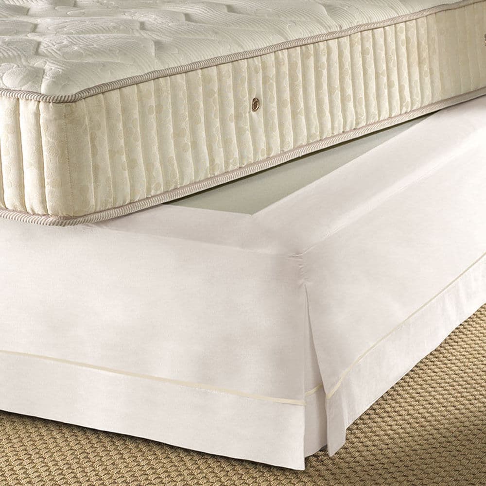 Saia para Cama Box Casal Com Elástico Pilar Branco