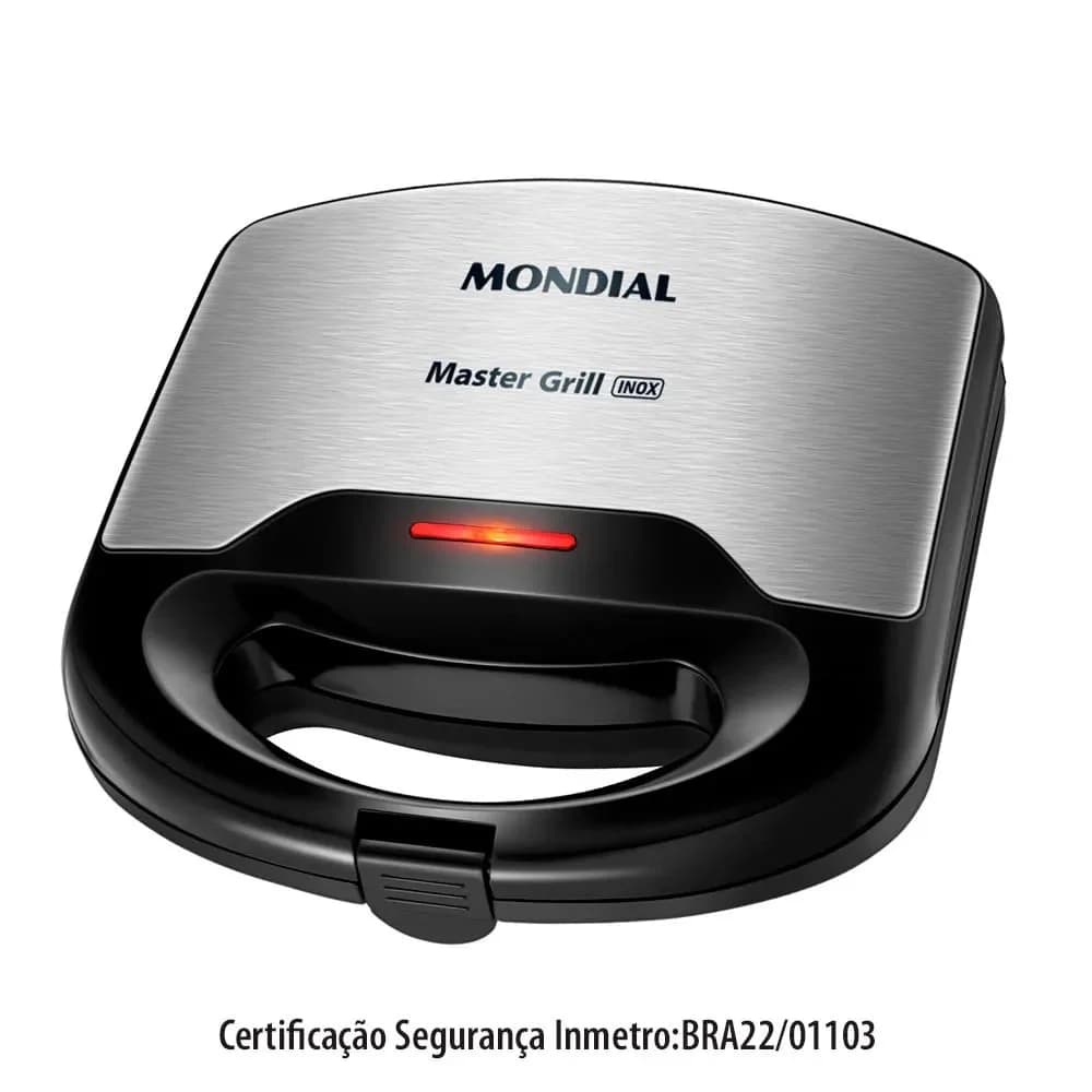 Sanduicheira Master Grill Inox - Mondial — Sanduicheira Master Grill Inox - Mondial · Ref. 27360