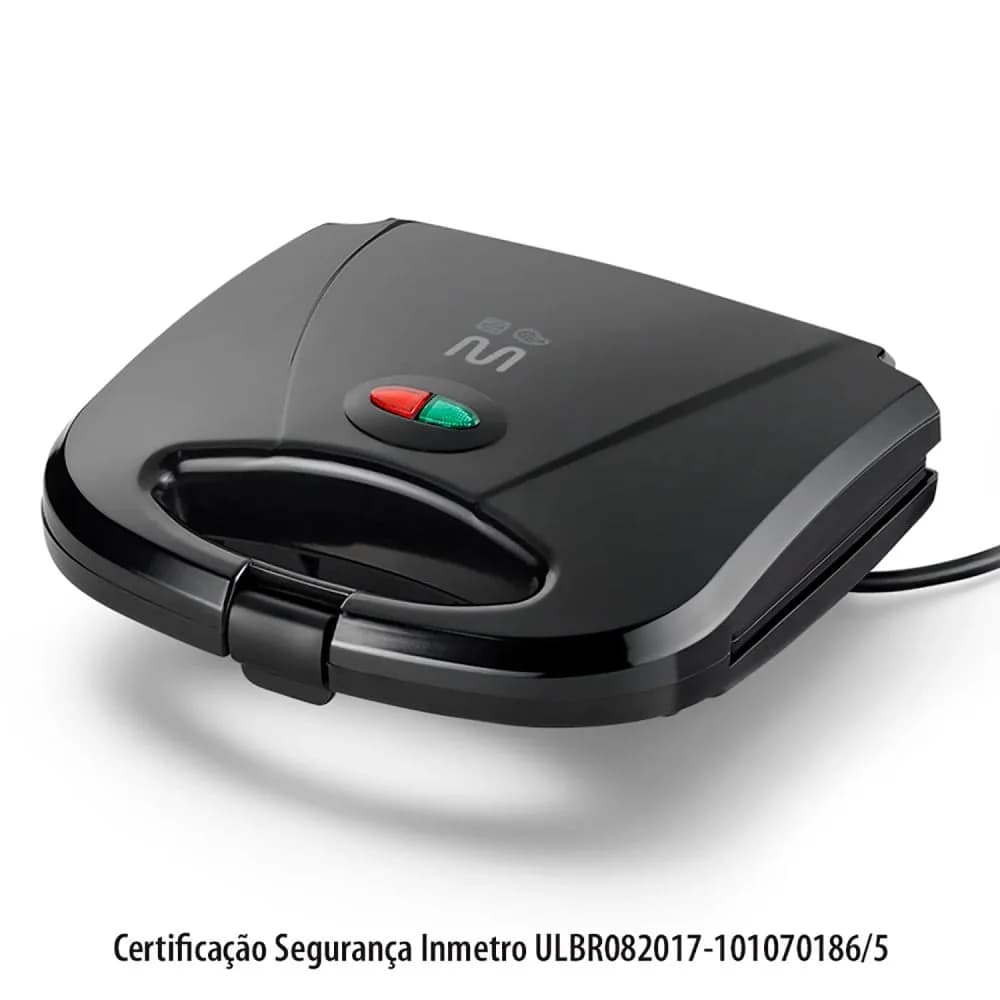 Sanduicheira Minigrill 750w Chapa Dupla Preta - Multi — Sanduicheira Minigrill 750w Chapa Dupla Preta - Multi · Ref. 30784