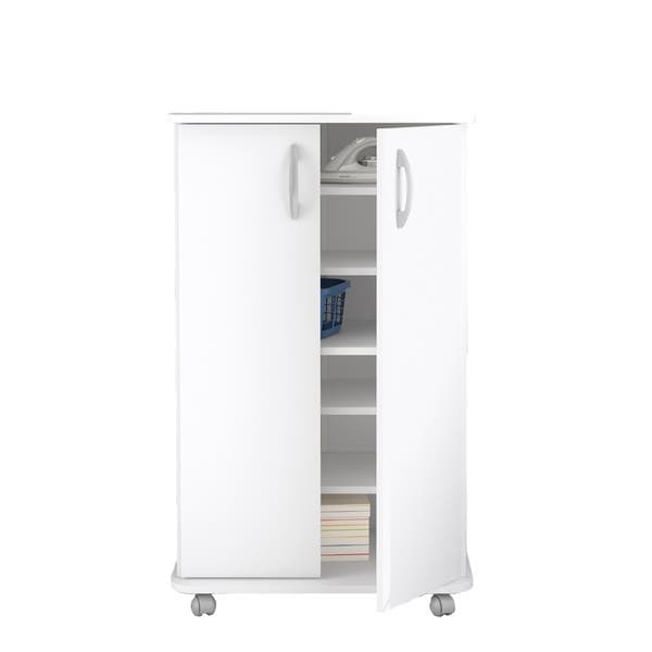 Sapateira 10 Pares Madeira Branco 98x60x42cm Politorno