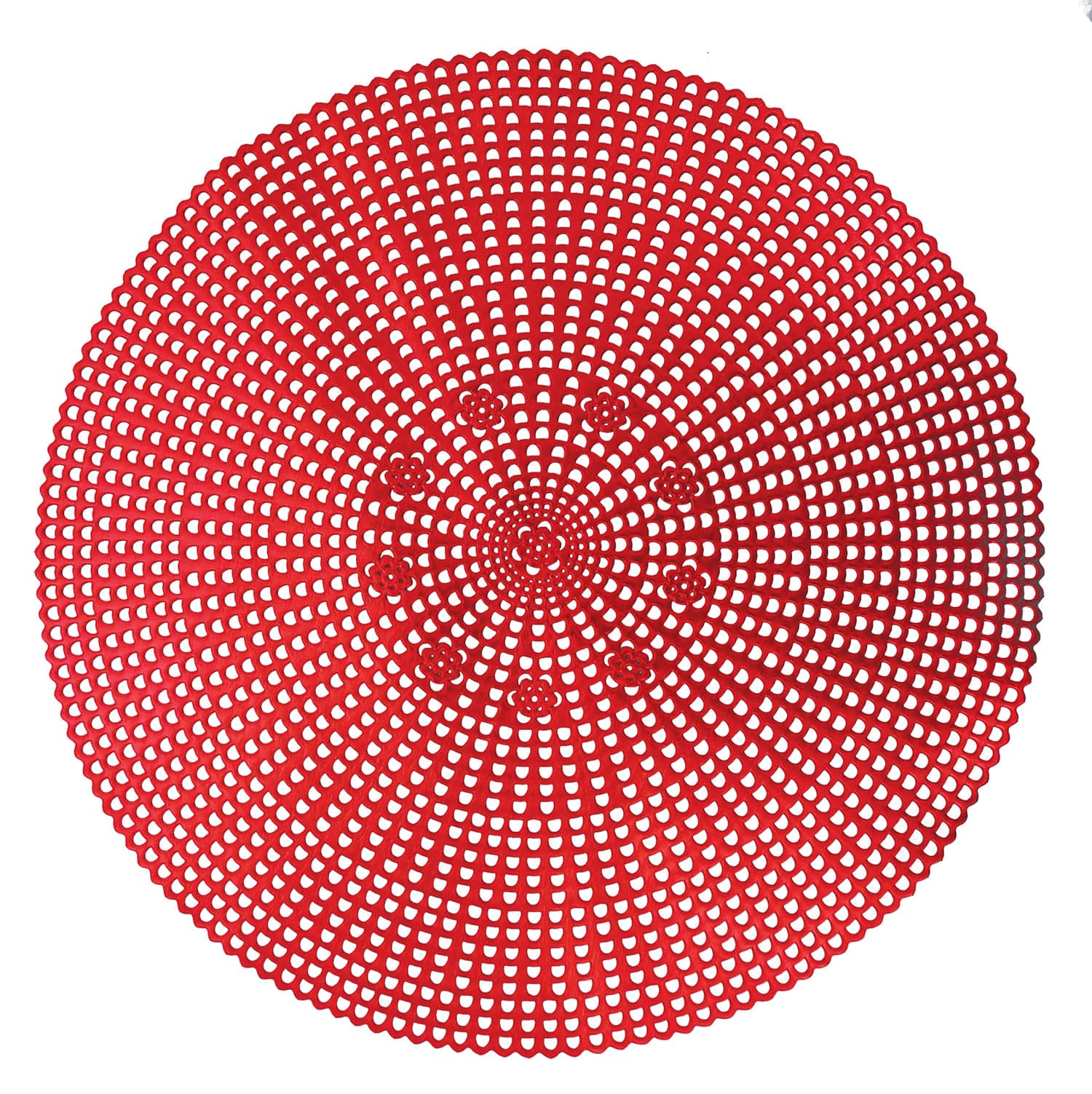 Serviço Americano Macromê 41cm Vermelho - Magizi