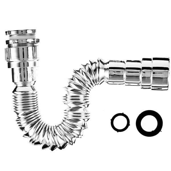Sifão para Pia Universal Extensível 1", 1.1/2 e, 1.1/4" Cromado Astra