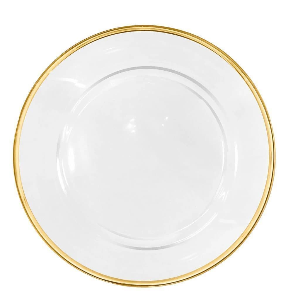 Sousplat de Vidro Gold 33cm