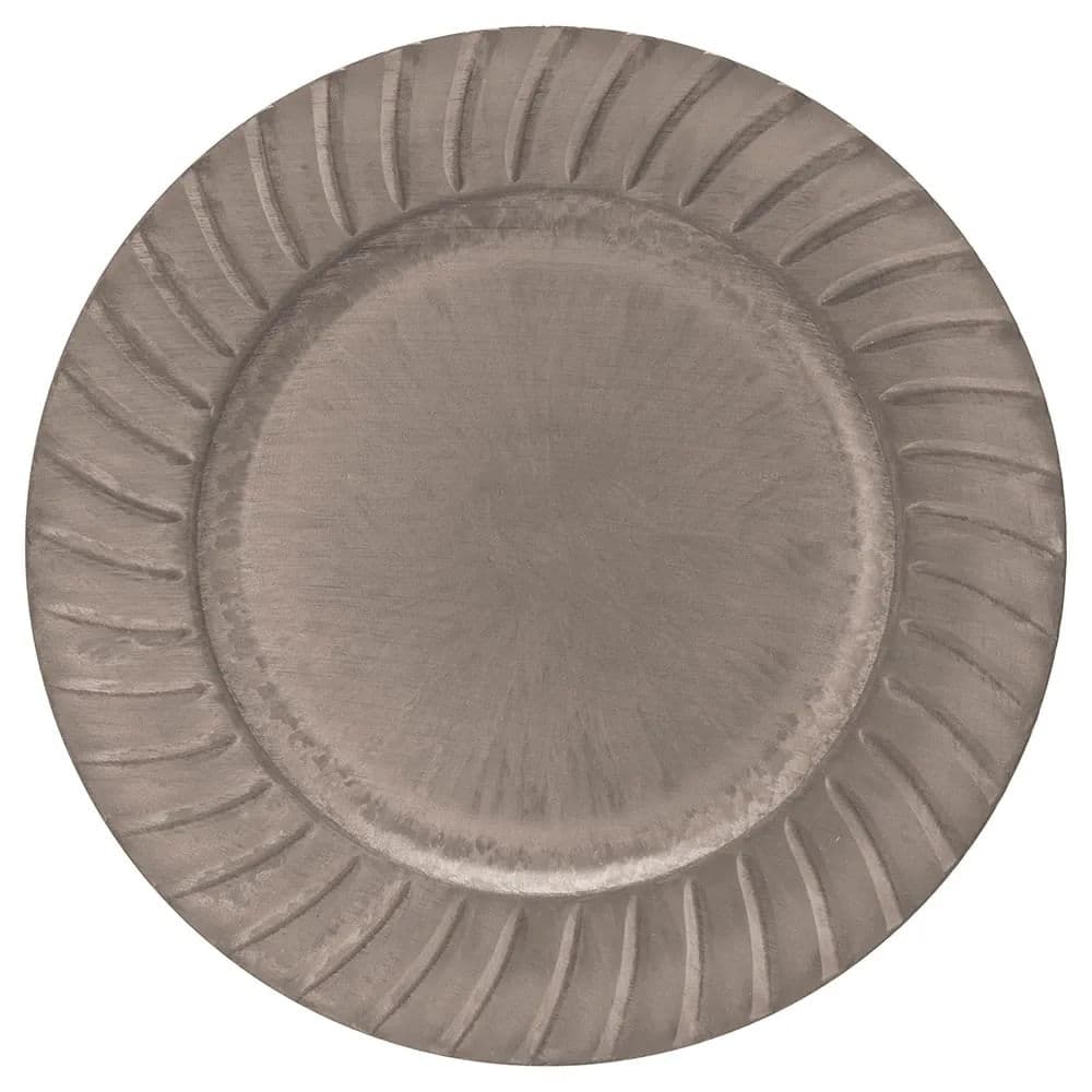 Sousplat Dorico 33cm Taupe - Copa&cia