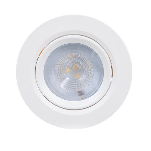 Spot de Embutir LED Redondo 6W Luz Amarela Blumenau Bivolt