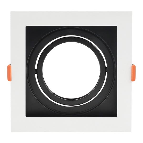 Spot de Embutir Quadrado AR70 Branco e Preto Black & Decker
