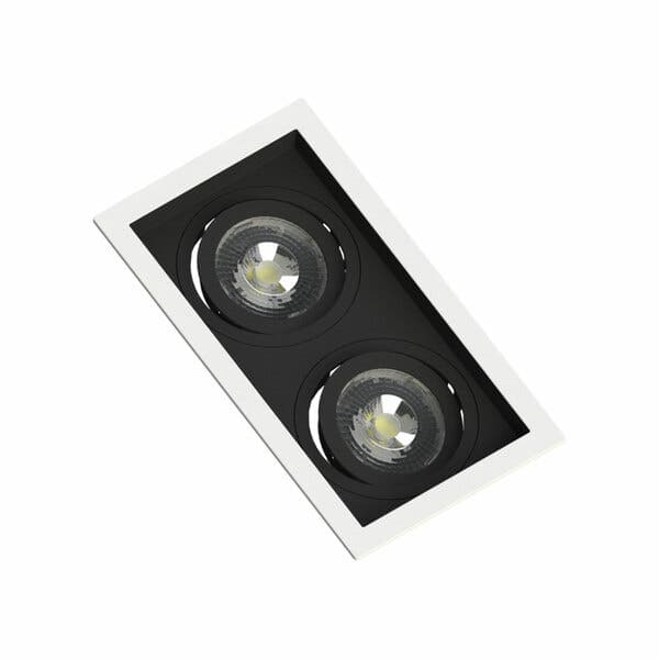 Spot de Embutir Recuado Branco PAR20 Recuo Preto Save Energy