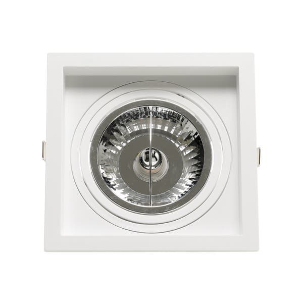 Spot de Embutir Recuado Quadrado AR111 Branco Save Energy