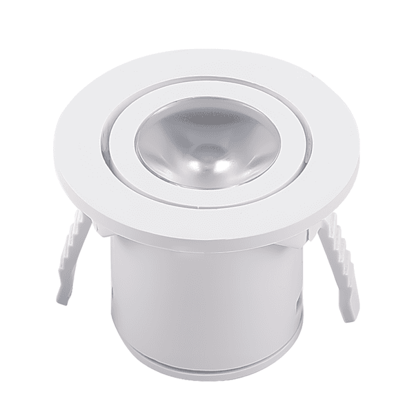 Spot de Embutir Wood Branco Com LED Luz Amarela 1W Gaya Bivolt