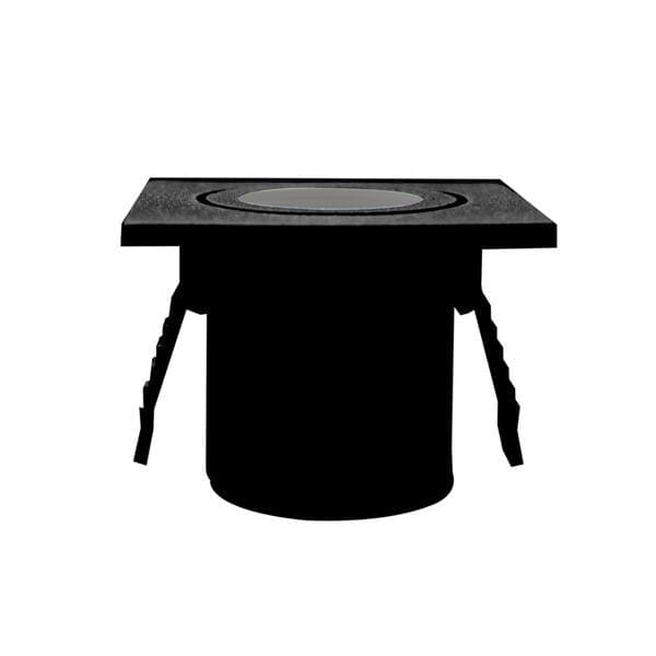 Spot de Embutir Wood Preto Com LED Luz Amarela 1W Gaya Bivolt