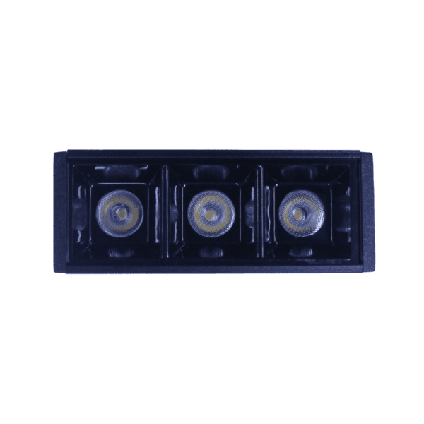 Spot de Sobrepor Preto Com LED Luz Amarela 6W Focco IP20 Gaya