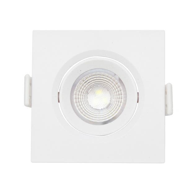 Spot Embutir Led Quadrado 3W Luz Branca Inspire Branco