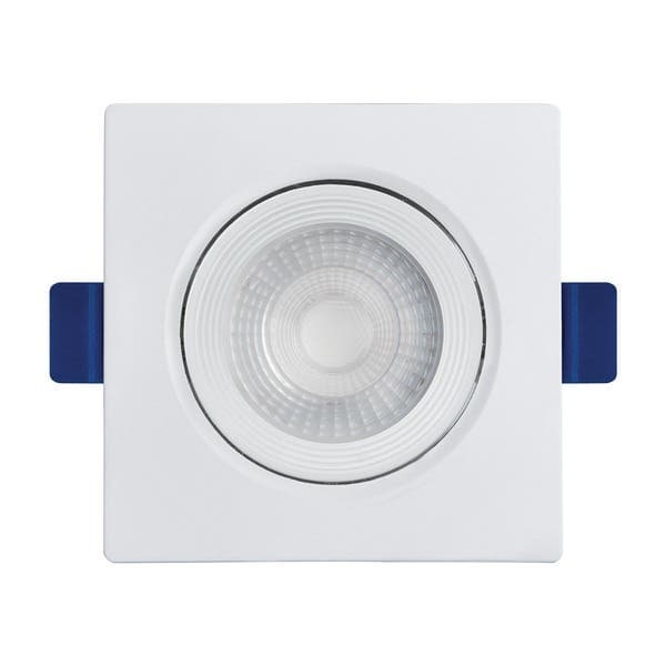 Spot Embutir Led Quadrado 5W Luz Amarela Black+Decker Eco Branco