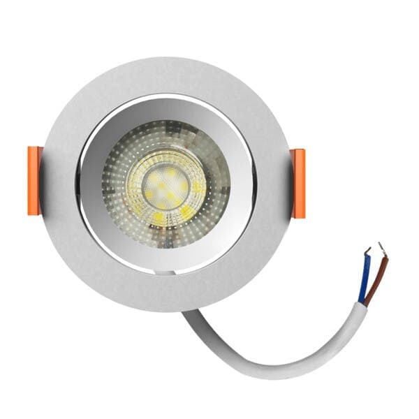 Spot Embutir Led Redondo 3W Luz Neutra LLUM Bronzearte Easy Branco