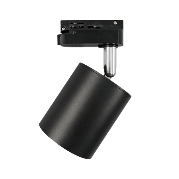 Spot para Trilho AR70 Base GU10 Alumínio Preto 220V Luminatti