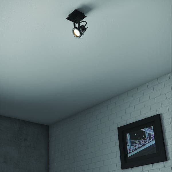Spot Sobrepor Quadrado Inspire Technic Preto
