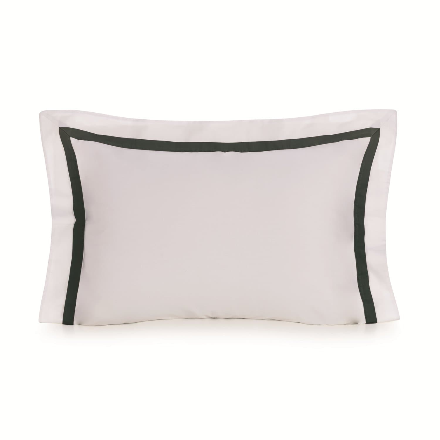 Super Fronha Vercelli 300 Fios Trussardi Branco e Fogli 50cm x 90cm